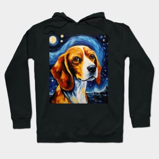 Cute Beagle Dog Painting Hoodie